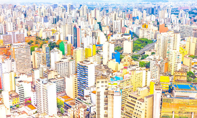 View of buildings in Sao Paulo, Brazil