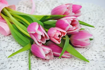 Gordijnen Bos bloemen voor moederdag © trinetuzun