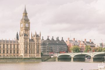 Obraz premium Big Ben and House of Parliament in London