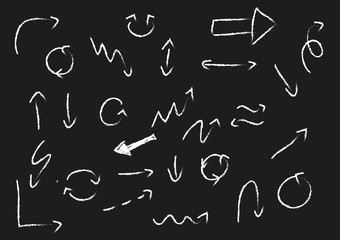 Chalk arrows set