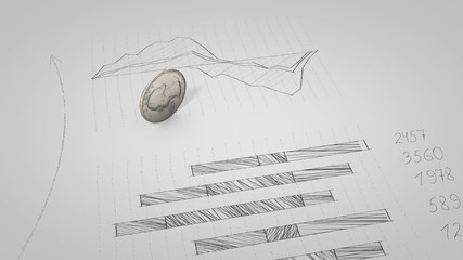 sketch style business infographic