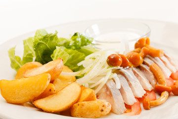 Matjes with Potatoes and Mayonnaise