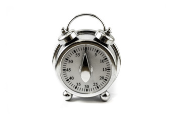 kitchen timer old style isolated on white background