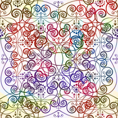 Seamless vintage colorful pattern. Vector, EPS10