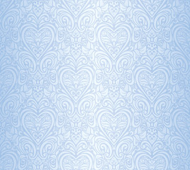 Blue seamless pattern invitation design