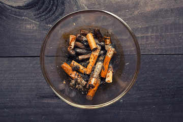 Cigarette butts - anti-smoke