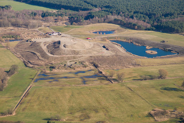Mülldeponie - Luftbild