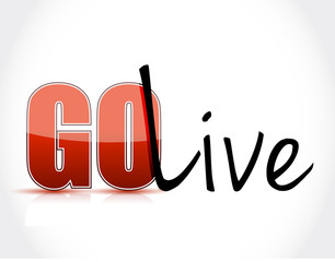 go live sign text