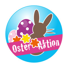 Osteraktion,Button,Aufkleber,Schild,Vektor