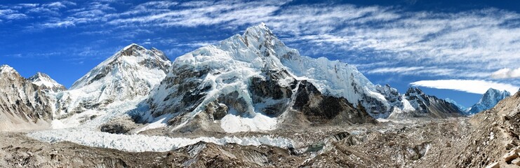 panoramic view of Everest