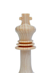 The king. Wooden chess piece