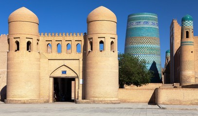 wall of Itchan Kala - west gate - Khiva - Uzbekistan