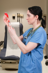 Female Doctor with Syringe