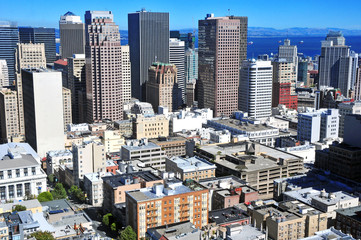 Fototapeta na wymiar San Francisco City Skyline, California, USA