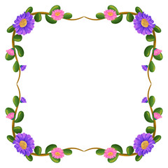 A floral border