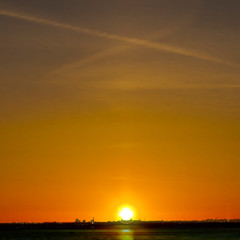 abstract background with silhouette of city