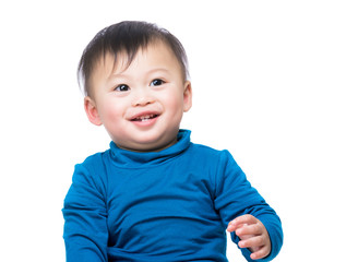 Asia baby boy smile