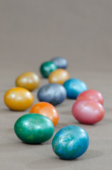 metallic easter eggs