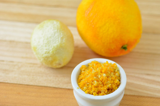 Grated citrus rind