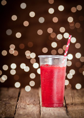 Iced strawberry smoothie