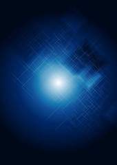 Dark blue abstract technical design