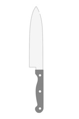 cartoon image of kitchen knife