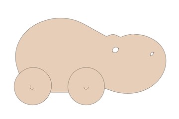 cartoon image of wooden toy