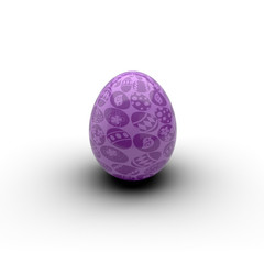 easter eggs isolated