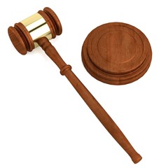realistic 3d render of gavel