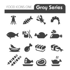 Meat Icons Gray Series