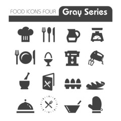Food Icons Gray Series Four