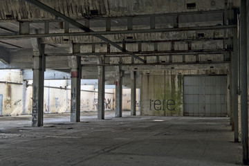 Naklejka na ściany i meble Abandoned factory