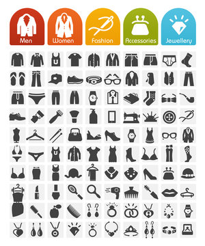 Clothes Icons Bulk Series - 100 Icons