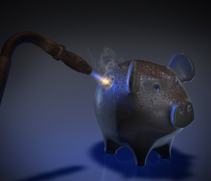 Sparschwein Metall - Schwei&szlig;ger&auml;t