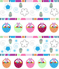 Easter background with  eggs
