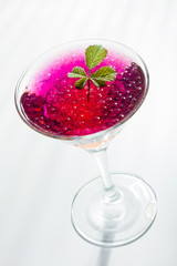 Cocktail with caviar