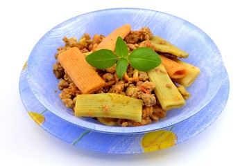 casserole with pasta and minced meat