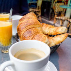 Breakfast with coffee