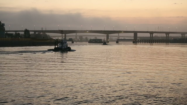 Early Morning Tugboats, Fraser River