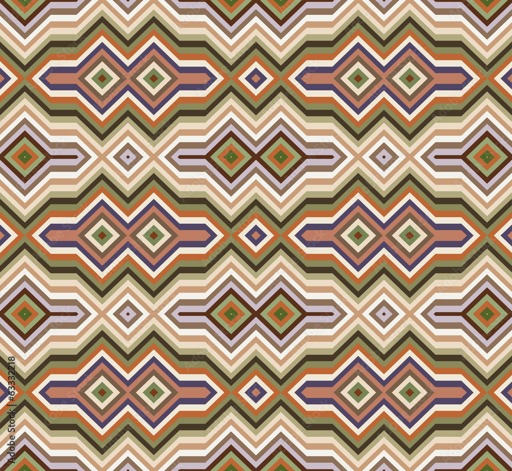 Aufkleber color abstract retro zigzag vector background