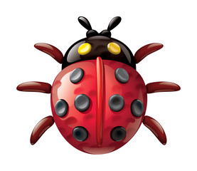 Plasticine ladybug