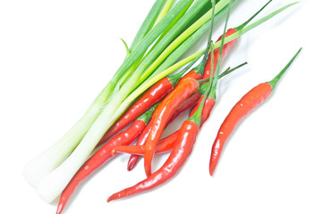 Chili and Spring Onions