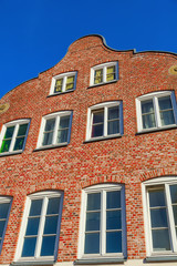 typische Hausfassade der historischen Hansestadt Hamburg