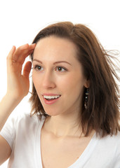 Fototapeta premium Szczęśliwa młoda kobieta