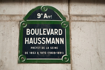 Boulevard Hausmann à Paris