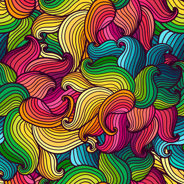 Hand drawn wavy background.