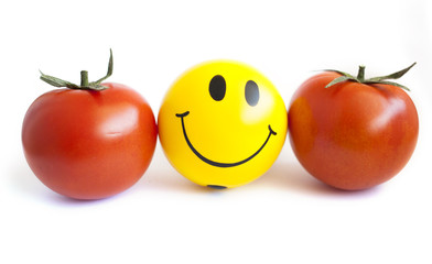 Smile and tomatoes