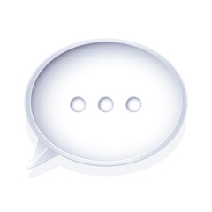 Isolated speech bubble