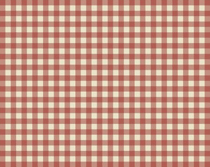 Tischdeckenmuster mit rot-braunen Karos