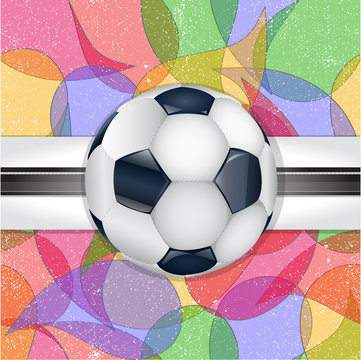 Abstract football background. Illustration 10 version.